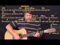 Hey jude the beatles strum guitar cover lesson with chordslyrics  capo 3rd