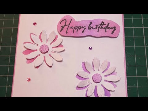 Die cut Birthday card - YouTube