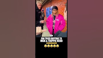Trippie Redd & MGK wasn’t feelin’ it 😂😂😂 #trippieredd #mgk #hiphop