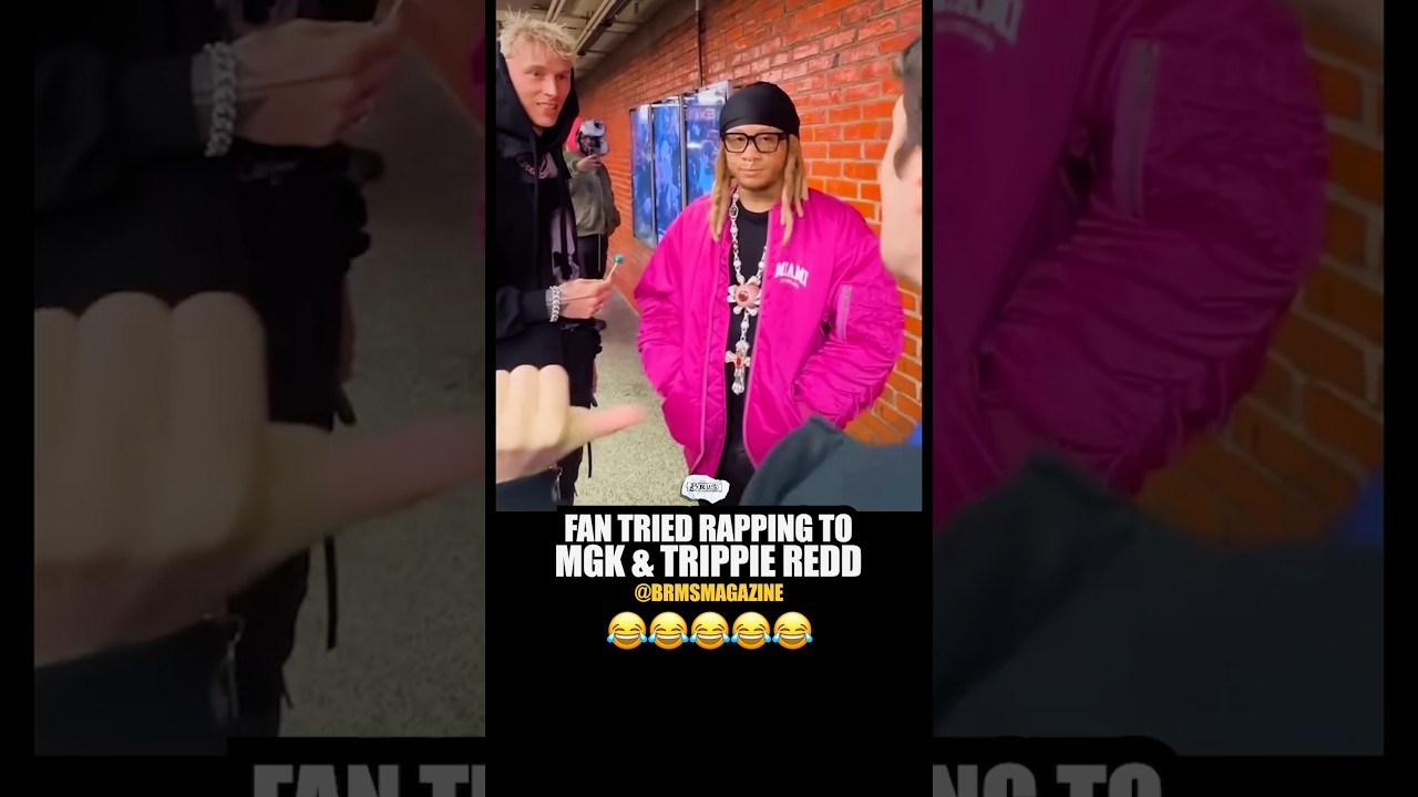 Trippie Redd & MGK wasn’t feelin’ it 😂😂😂 