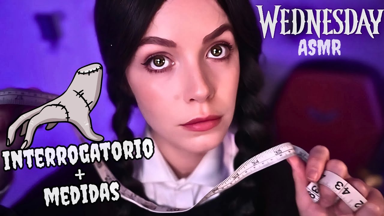 ASMR WEDNESDAY ADDAMS Planea tu Funeral ⚰️ Carol ASMR Roleplay Español (midiendote, interrogatorio)