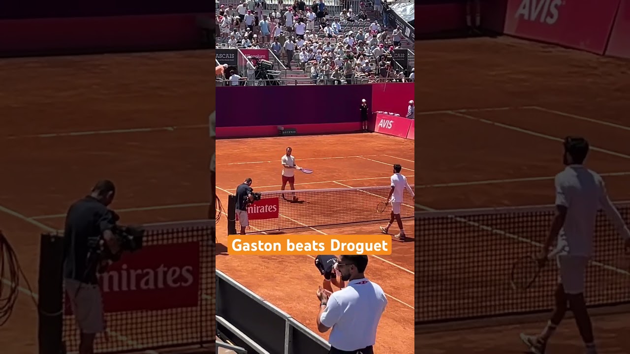 Gaston beats Droguet 6-0 6-3 in Estoril Open 2026 #matchpoint