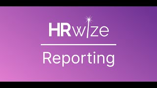 HRWize - Reporting