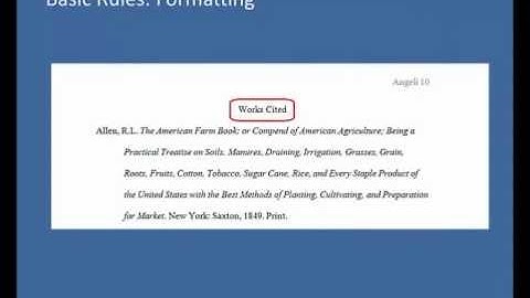 Purdue OWL: MLA Formatting: List of Works Cited