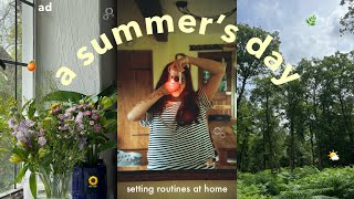 a summer's day 🫧 setting routines at home