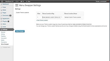 Menu Swapper WordPress Plugin Tutorial