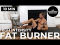 10 Min Full Body FAT BURNING WORKOUT Bodyweight Only Cool Down 