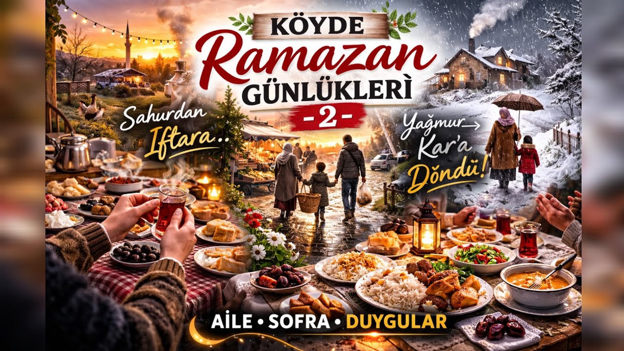 Köyde Ramazan Günlükleri – 2 | Pazar, Mezar Ziyareti ve Aile Sofrası (Sessiz Vlog)