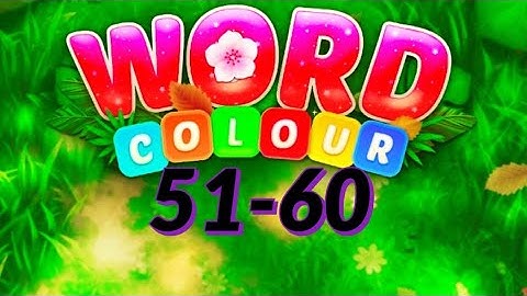 Word Colour level 51 52 53 54 55 56 57 58 59 60 answers android ios gameplay