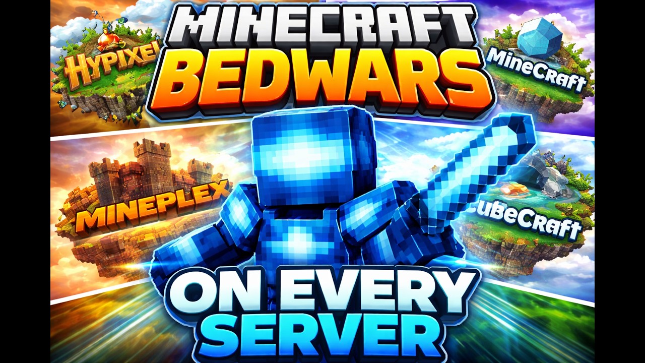 Minecraft Bedwars On every server - YouTube