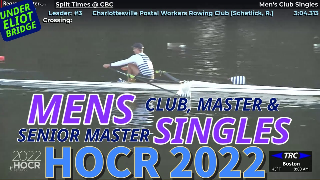 910. HOCR 2022 Men's Club, Master's, and Sr Master's Singles at Eliot Bridge Head of the