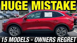 Consumer Reports Just DROPPED These 15 Cars (DO NOT BUY)