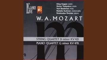 String Quartet No. 15 in D Minor, K.421/417b: II. Andante