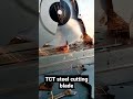 TCT steel cutting blades test
