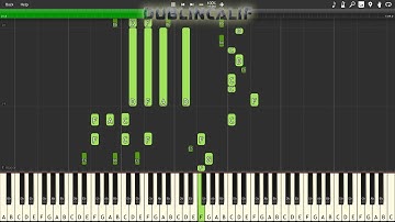 The Legend of Zelda A Link Between Worlds - Minigame Theme Piano Tutorial Synthesia