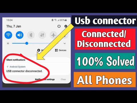 USB Connector Connected/Disconnected Problem In Samsung Phone Solution