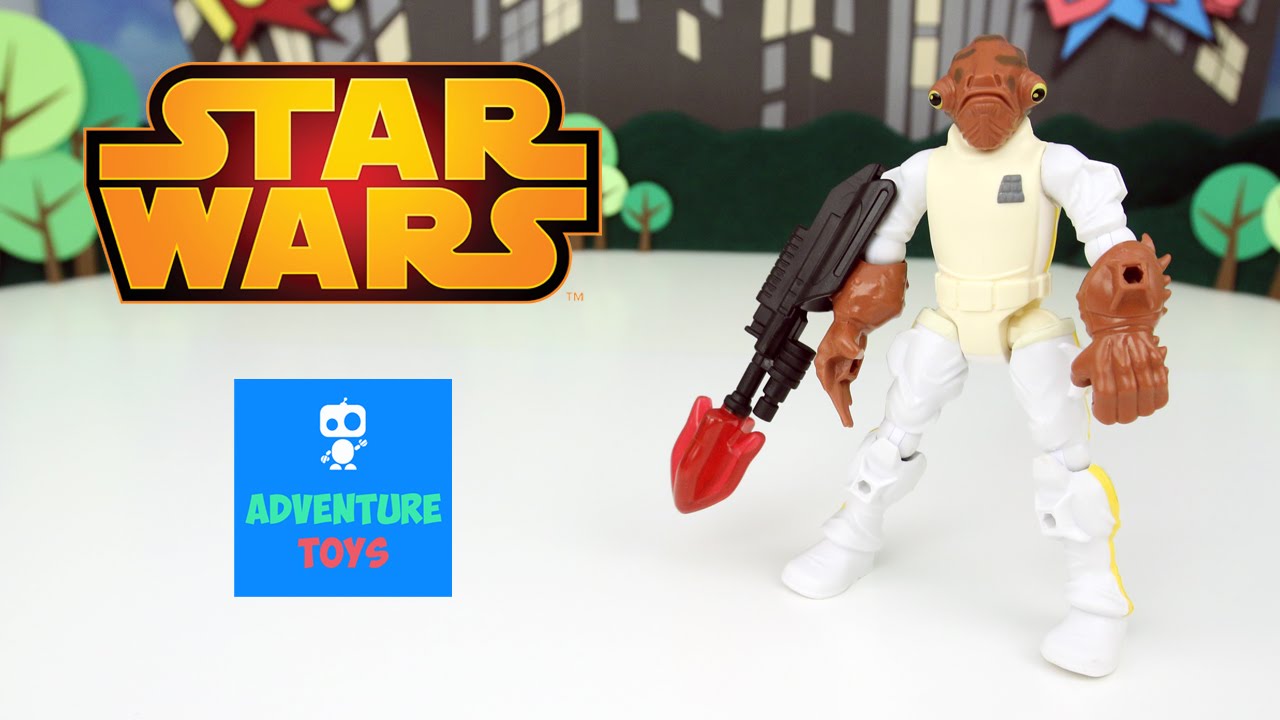 Figura Star Wars Hero Mashers Admiral Akbar 15 Cm, Con Parti Intercambiabili E Accessorio - 3
