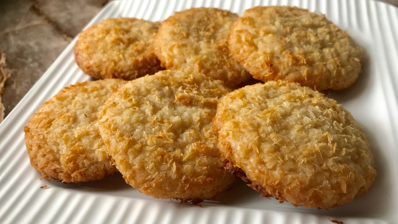  Coconut  cookies  recipe without oven YouTube