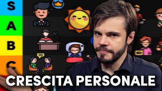 La TIER LIST della CRESCITA PERSONALE