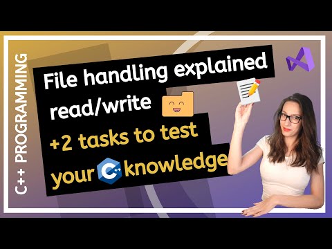C++ file handling for beginners! The easiest way to read/write into text files!