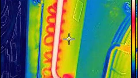 Flir E4 thermal video of R134A machine