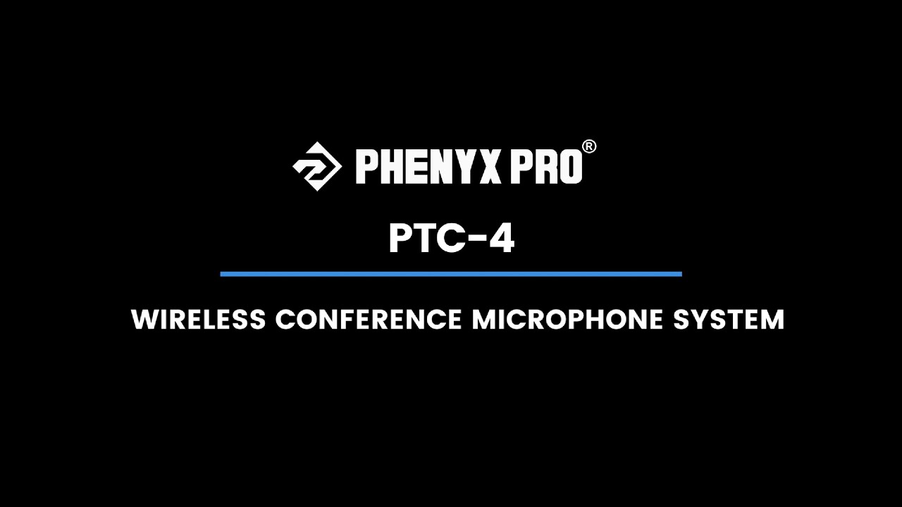 Showcasing - Phenyx Pro PTC-4 Wireless Conference Microphone System