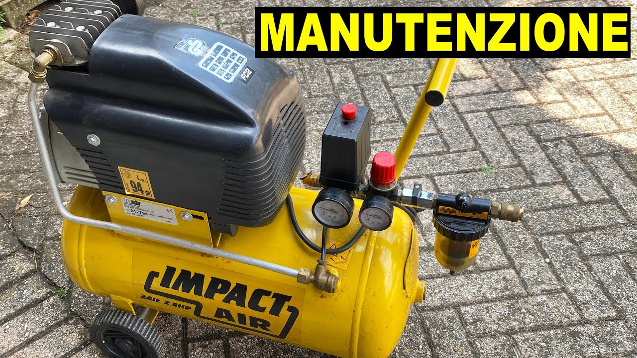 Manutenzione compressore aria quali controlli eseguire - YouTube