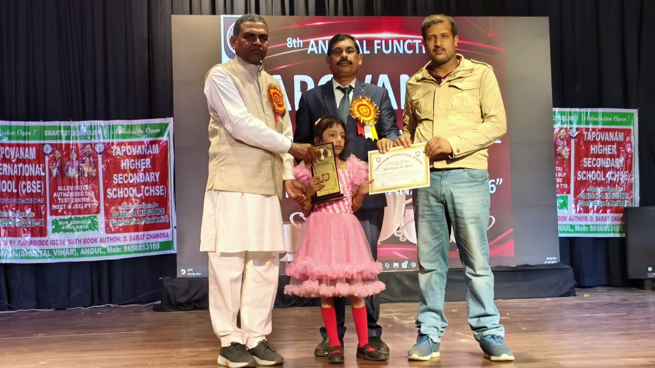 Prize distribution ceremony of Tapovanam! Best performance in various activities! Congratulations! 