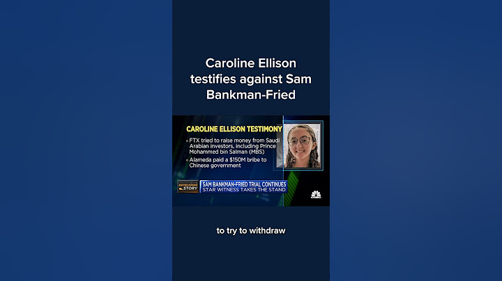 Caroline Ellison testifies against Sam-Bankman Fried #Shorts