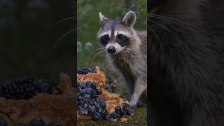 The raccoon knew who was behind him