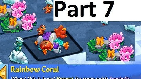 Healing Waves Event Part 7 - Harvesting Rainbow Coral for Large Ocean Corals - Merge Dragons