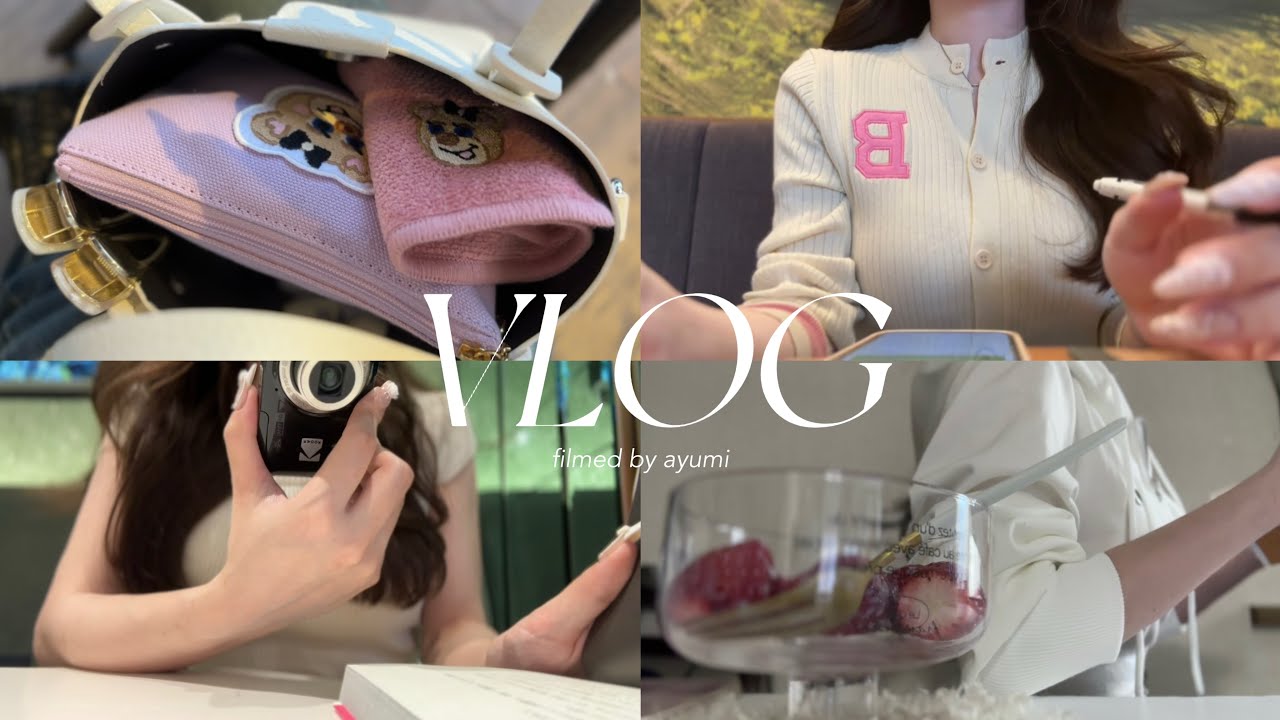 vlog）4月の日常ブイログ♡お笑いライブ,美容院,映画鑑賞,日比谷カフェetc