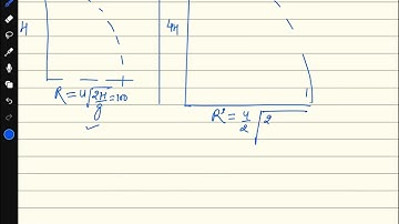 A body of mass M thrown horizontally with velocity v from the top of the tower of height H touches