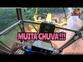 MUITA CHUVA NA ESTRADA / Motoniveladora caterpillar 120k grader niveleuse patrola motoconformadora