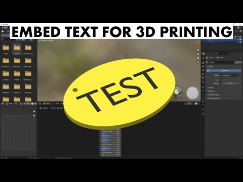 Blender Tutorial: Put Text Inside Any Object For 3D Printing