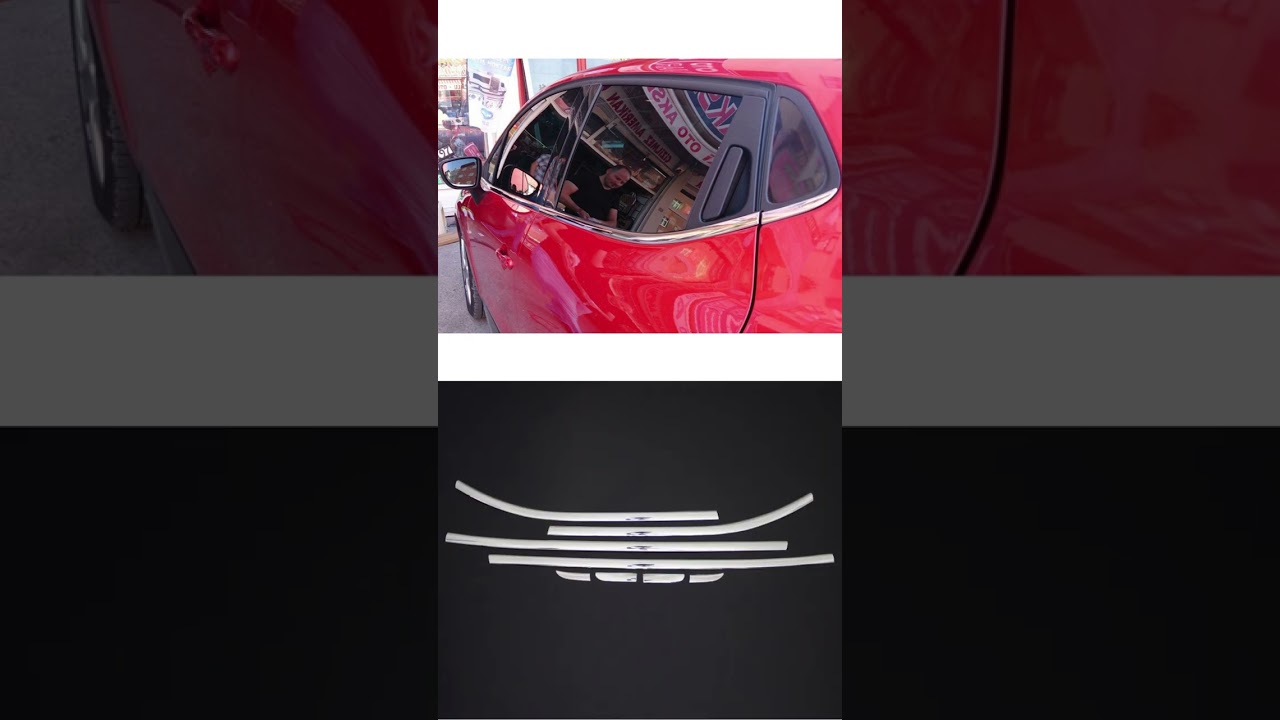 Renault Clio MK4 2012-2019 Chrome Window Frame Sill Trim Strips Streamer 8 Pcs