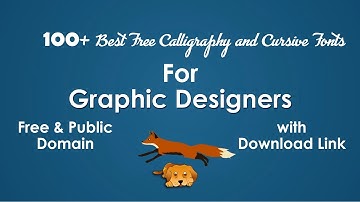 100 Best Calligraphy, Script, and Cursive Fonts List (Free & Public Domain) for Graphic Designers