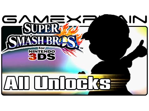 super smash bros 3ds character unlock