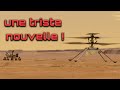 Ingenuity triste fin pour le  drone martien  actus spatiales