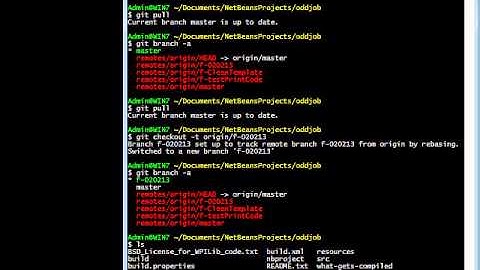 git tracking branches