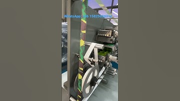 4 Color High Speed Rotary Label Printing Machine for Twill Tape, Satin Ribbon Lanyard, garment Label