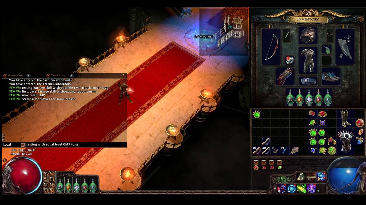 PoE Barrage + LMP attack speed bug YouTube