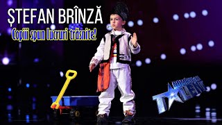 Romanii Au Talent 2022: Stefan Brinza | Copiii spun lucruri trasnite! PART.1