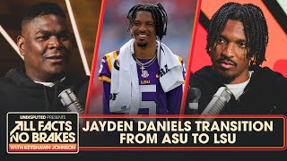Jayden Daniels on transition from ASU to LSU: 'They live eat & sleep football' | All Facts No Brakes