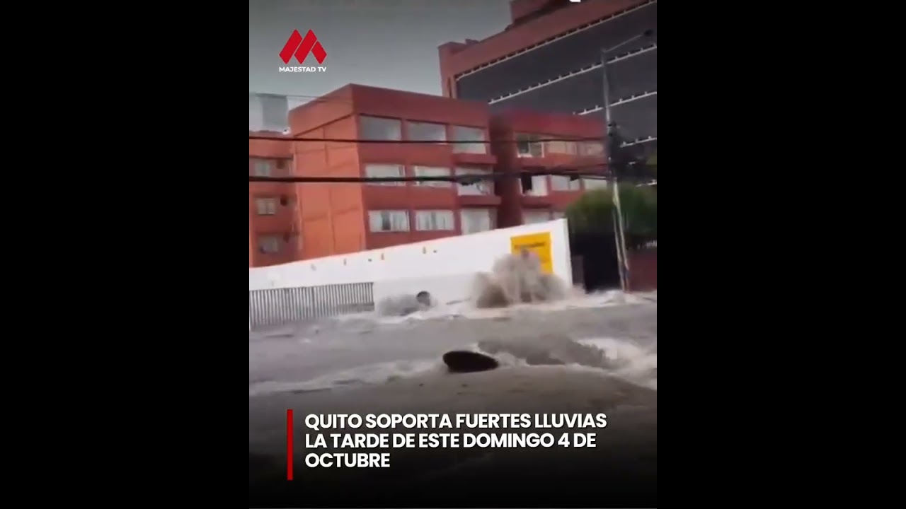 AMT despliega 100 agentes y reporta cierres viales en Quito por lluvias del 4 de octubre