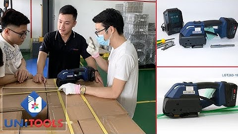 Hướng dẫn sử dụng máy đóng đai nhựa cầm tay cho đóng đai pallet hàng trọng lượng tối đa 1,5 tấn