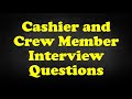 Cashier/Bagger Interview Questions - YouTube