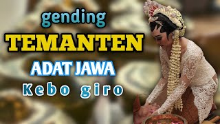 Gending TEMANTEN adat Jawa kebo giro