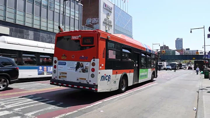 Nice Bus #1863 2012 Orion VII EPA10 CNG on the n20G to Great Neck at Roosevelt Av & Main St