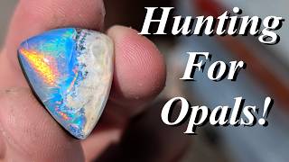 Opals From Ground to Cab! Hunting for, Cutting, & Cabbing Gorgeous Opals from the Spencer Opal Mine!